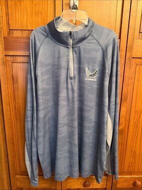 Puma Men's Long-Sleeve Half-Zip Golf pullover - Steel Blue NWOT size large